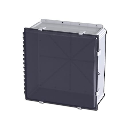 Saginaw Control & Engineering Quick Release Padlock Hasp Electrical Enclosures, 25.40 in H, 11.41 in D, 26.68 in W, Polycarbonate SCE-2424PCW